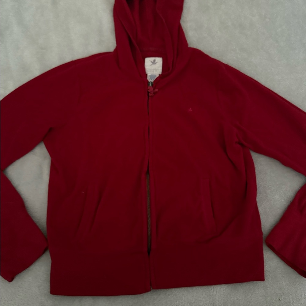 aerie Red Zip up Hoodie